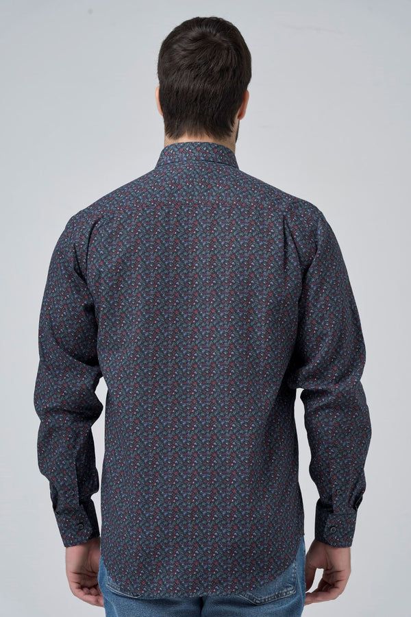 Leo Chevalier Non-Iron Multi Forest Print Shirt