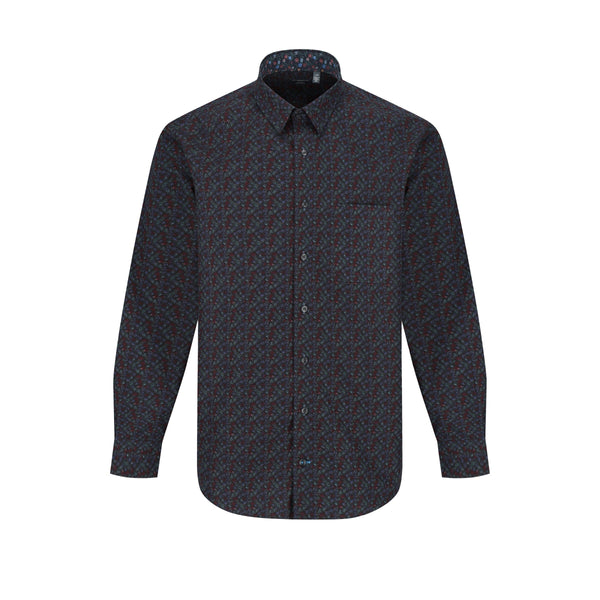 Leo Chevalier Non-Iron Multi Forest Print Shirt