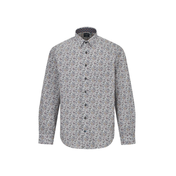 Leo Chevalier Abstract Paisley Non Iron Shirt