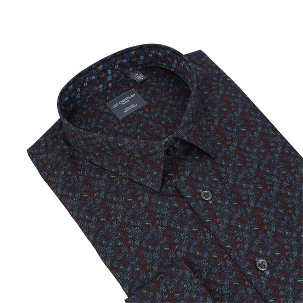 Leo Chevalier Non-Iron Multi Forest Print Shirt