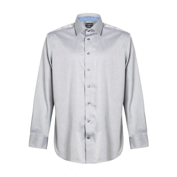 Chemise habillée texturée sans repassage 100 % coton Leo Chevalier