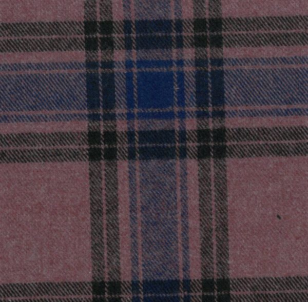 Chemise en flanelle de coton brossé pour homme, couleur vieux rose