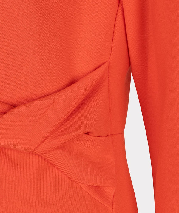 EsQualo Knot Detail Midi Dress