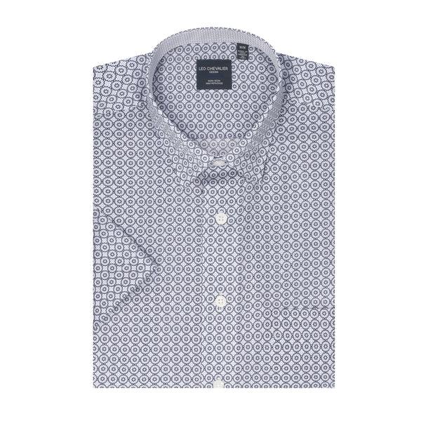 Chemise sans repassage à imprimé floral soigné Leo Chevalier