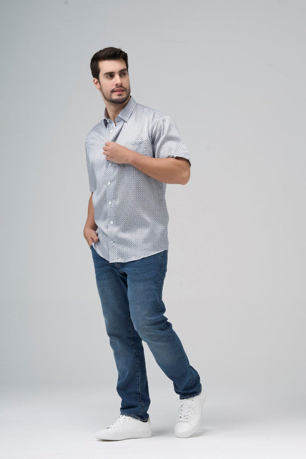 Chemise sans repassage à imprimé floral soigné Leo Chevalier