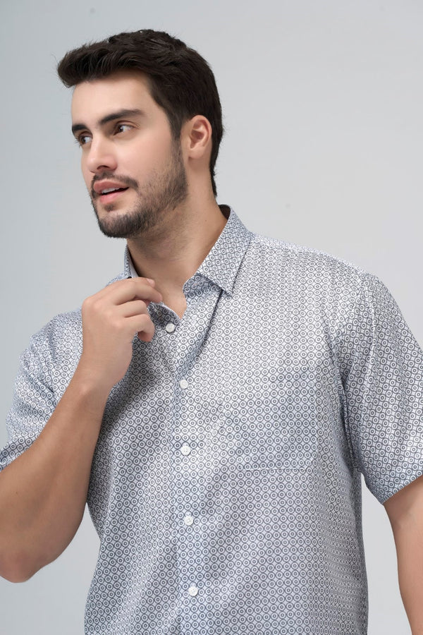 Chemise sans repassage à imprimé floral soigné Leo Chevalier