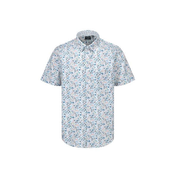 Leo Chevalier Pastel Floral Print Non Iron Shirt