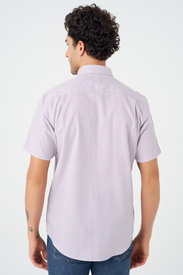 Leo Chevalier Rose Print Non-Iron Shirt