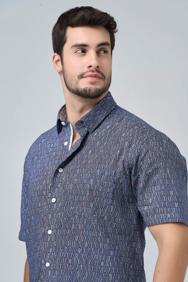 Leo Chevalier Non Iron Surfs Up Print Shirt