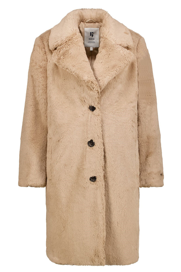 Garcia Fluffy Faux Fur Coat