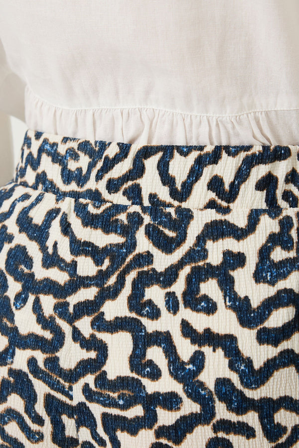 Pantalon Garcia imprimé à taille élastique