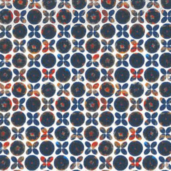 Leo Chevalier Circle and Flower Print Performance Stretch Knit Shirt