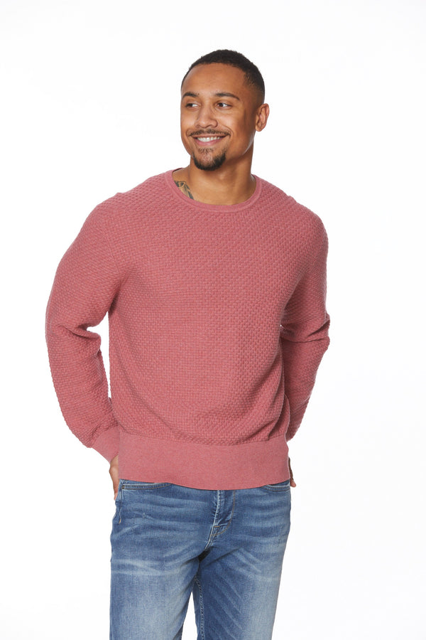 Leo Chevalier Crewneck Textured Cotton Sweater