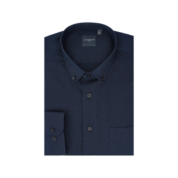 Solid Knitted Button Down shirt