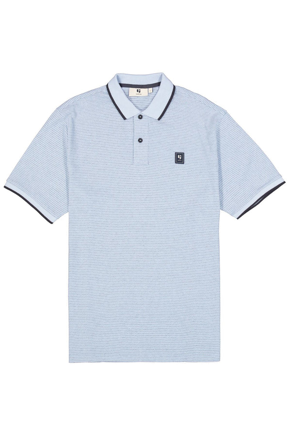 Polo Garcia à manches et col côtelés