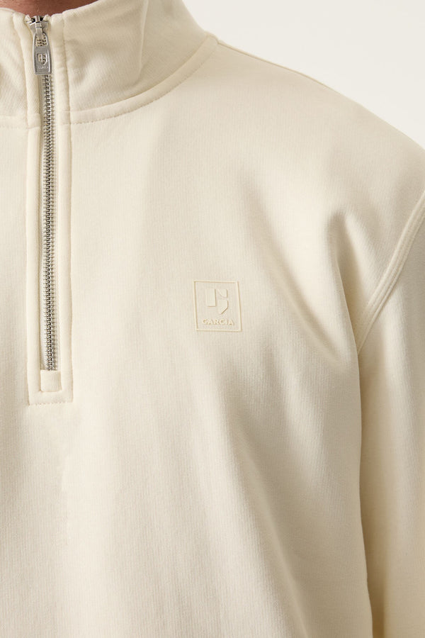 Garcia Off White Quarter Zip