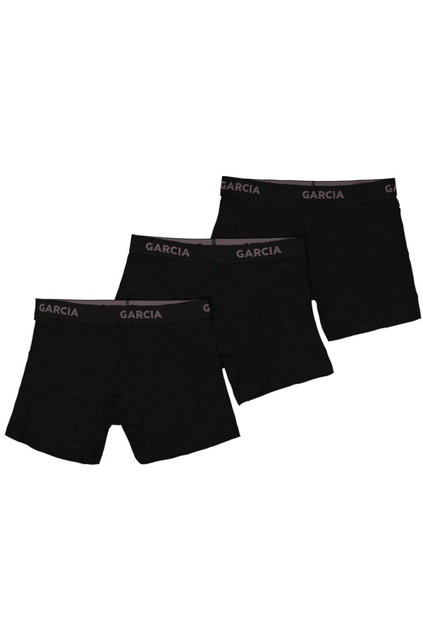 Garcia 3-Pack Solid Black Boxer