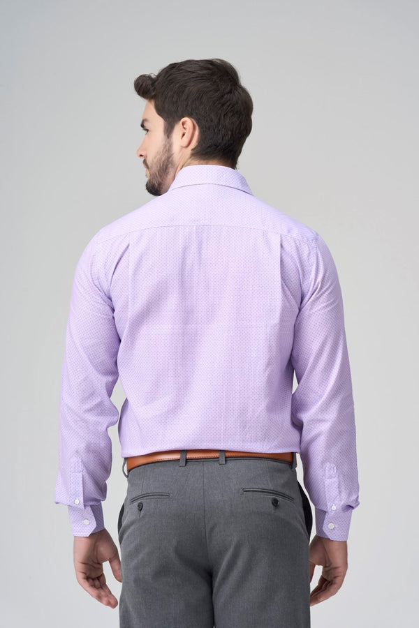 Leo Chevalier Adjusted Fit Light Mauve Dress Shirt