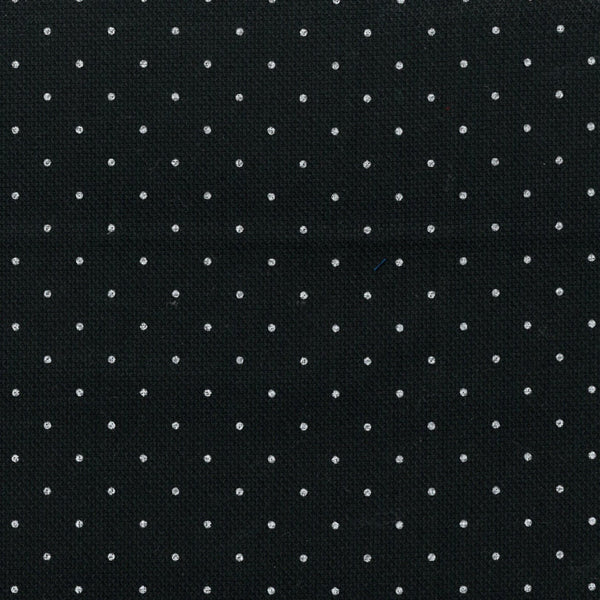 Leo Chevalier Adjusted Fit Black with White Dot Dress Shirt