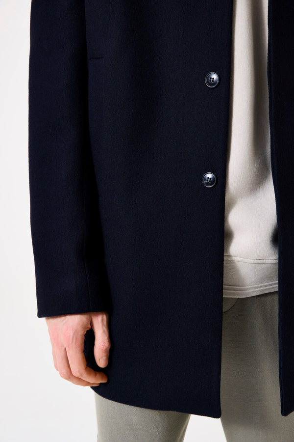 Garcia Wool Blend Button Up Peacoat