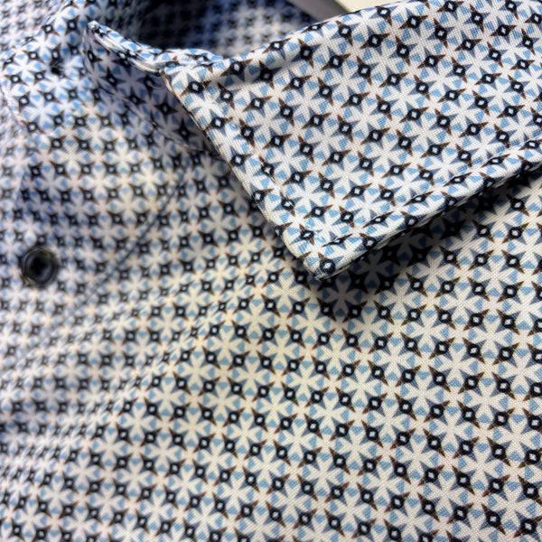 Leo Chevalier Fairway Mosaic Print Polo