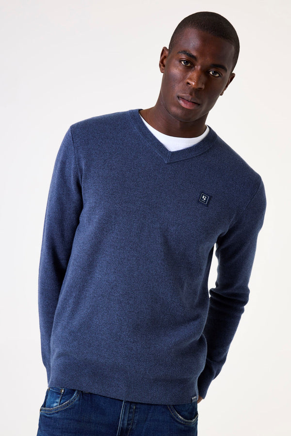 Garcia Solid V-Neck Pullover