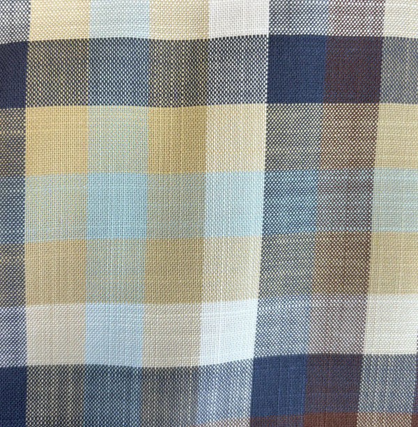 Leo Chevalier Brown and Green 100% Non Iron Check Shirt