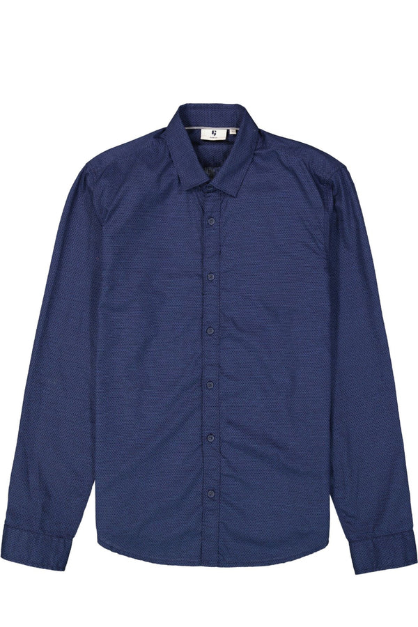 Garcia Navy with Subtle Black Print Shirt