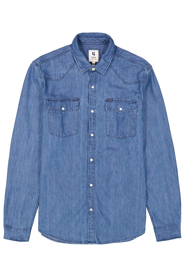 Chemise en jean boutonnée légère Garcia
