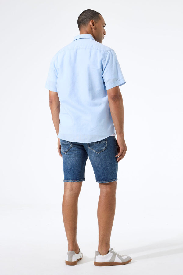 Chemise à manches courtes en lin mélangé Garcia