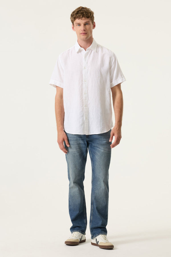 Chemise à manches courtes en lin mélangé Garcia