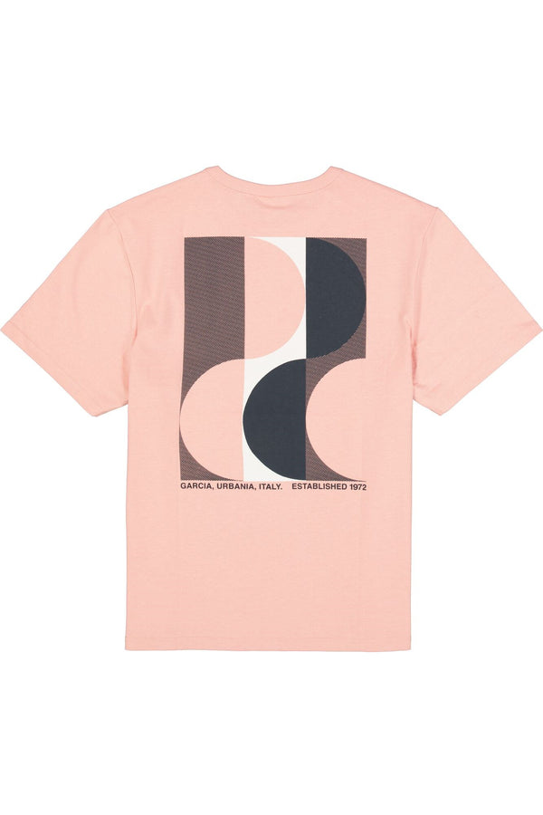 T-shirt imprimé rose Garcia