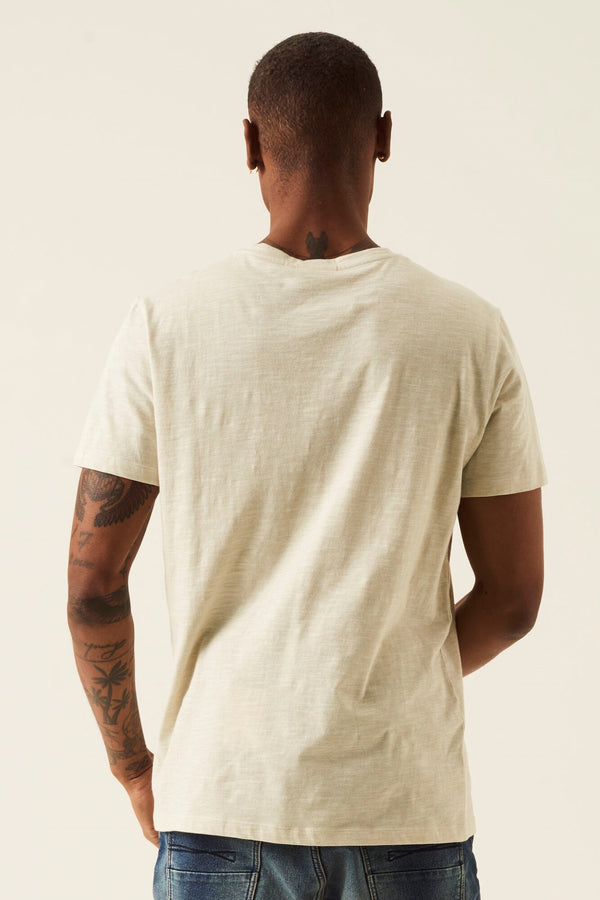 Chest Pocket Solid Heather Effect T-Shirt
