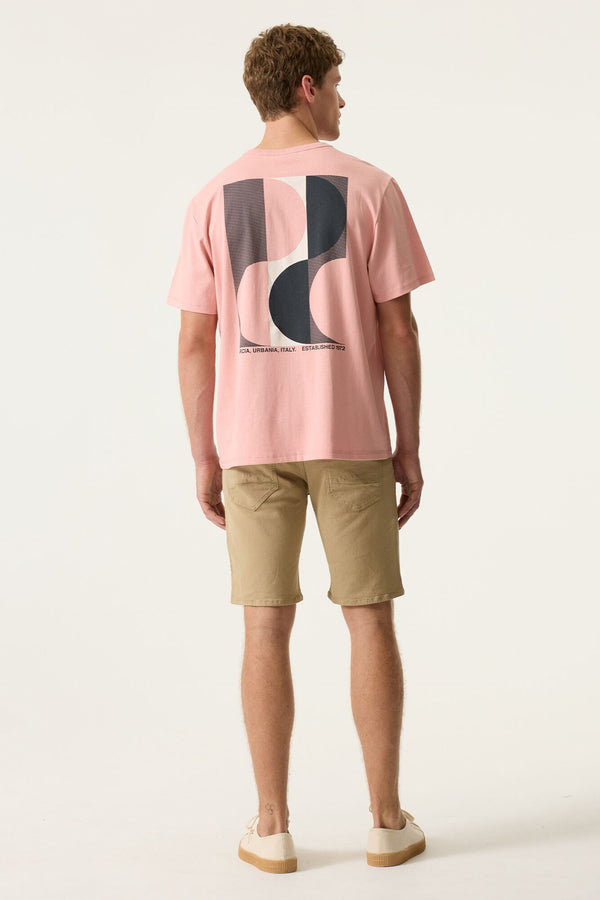 T-shirt imprimé rose Garcia