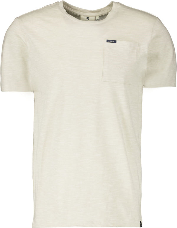 Chest Pocket Solid Heather Effect T-Shirt