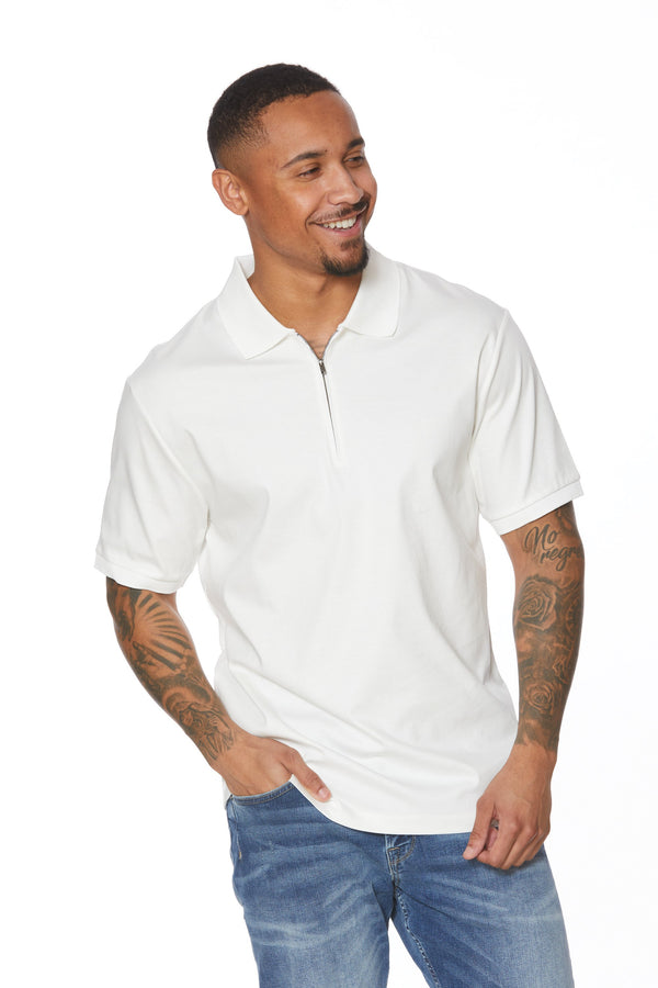 Pima Cotton Zip Polo