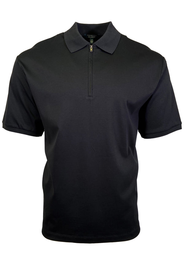 Pima Cotton Zip Polo