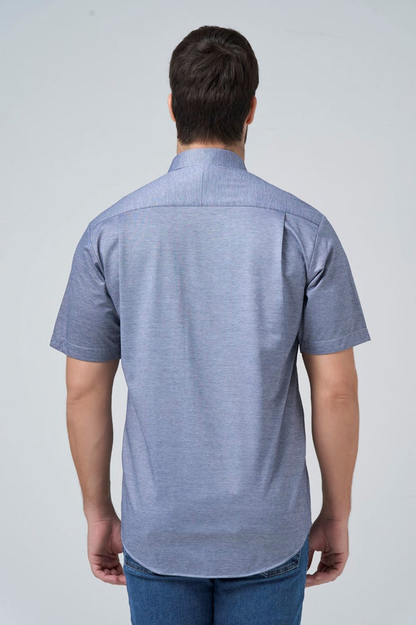 Solid Knit Button-Down Sport Shirt SS