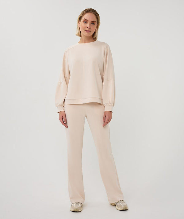 EsQualo Fancy Sleeve Modal Sweater
