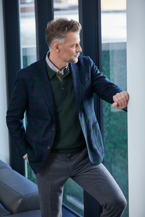 Black Watch Cashmere Blend Blazer