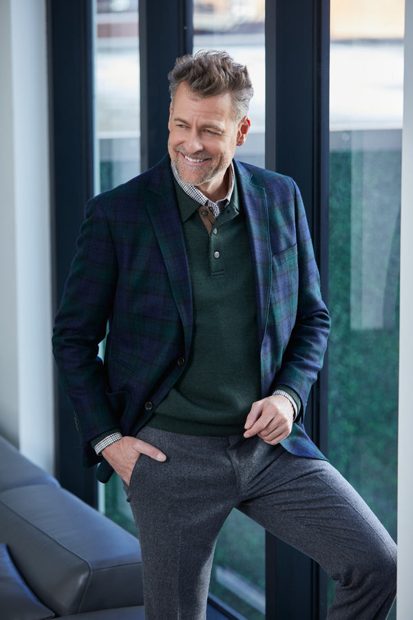 Black Watch Cashmere Blend Blazer