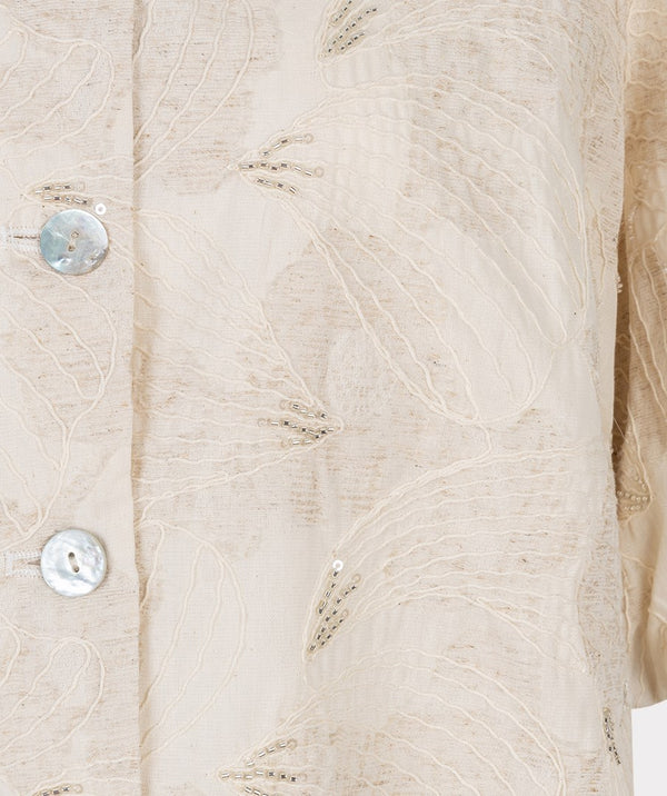 Chemisier à manches ballon brodées EsQualo