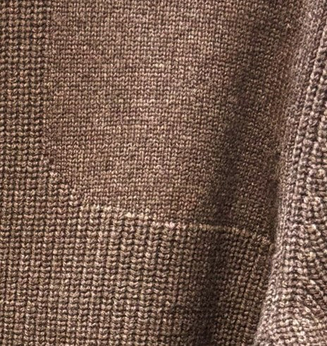 Pull Viyella à col zippé 1/4 style bûcheron avec finitions en cuir