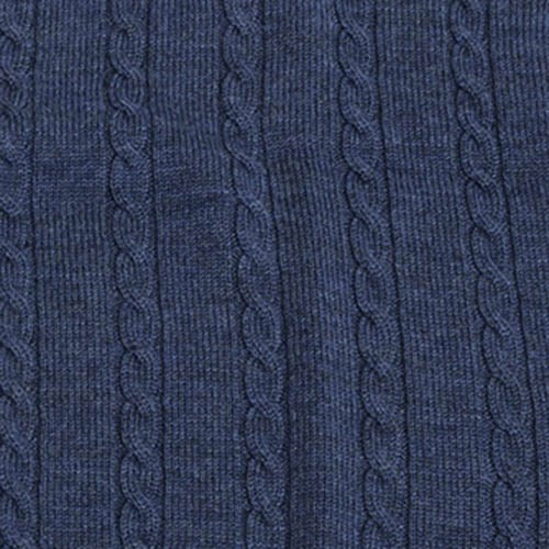 Viyella Cardigan sans manches en laine mérinos Baruffa avec câble sur le devant