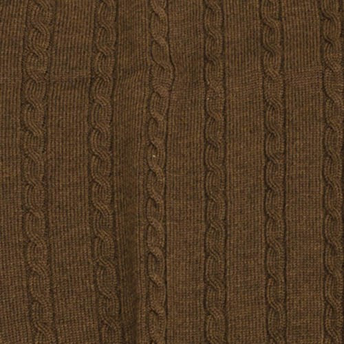 Viyella Cardigan sans manches en laine mérinos Baruffa avec câble sur le devant