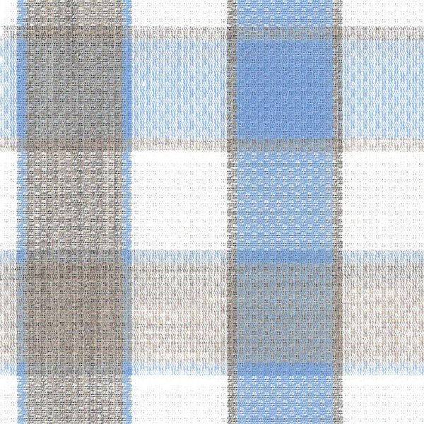 Chemise bleue et brune fabriquée au Canada