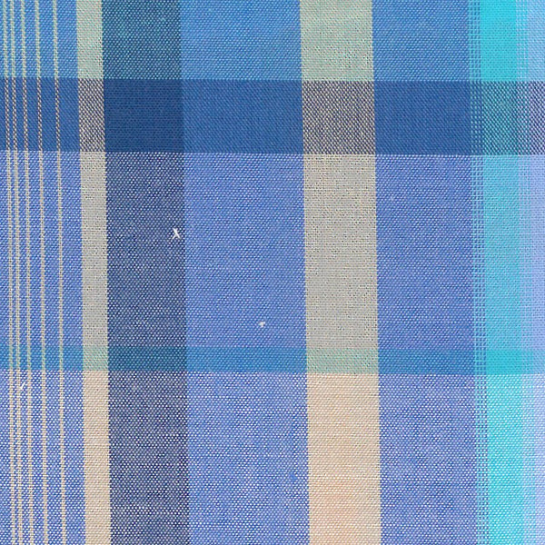 Chemise Viyella bleue à carreaux multiples fabriquée au Canada