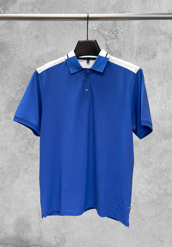 Polo Viyella coupé-cousu avec épaules contrastées