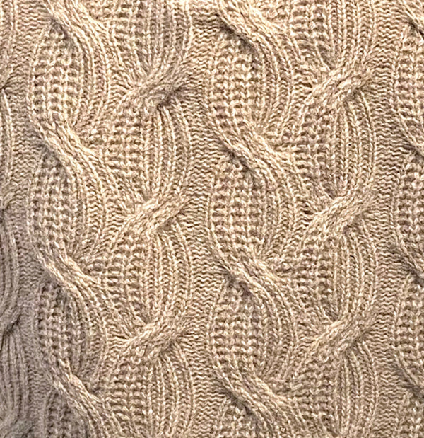 Viyella 1/4 zip avec pull en tricot de corde fabriqué en Italie