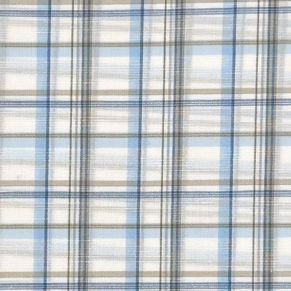 Chemise Viyella en lin mélangé fabriquée au Canada, bleu multicolore